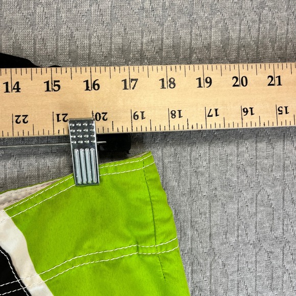 Vintage Billabong Andy Irons Neon Green Board Shorts Men 36 Skate Surf Trunks - Picture 4 of 13